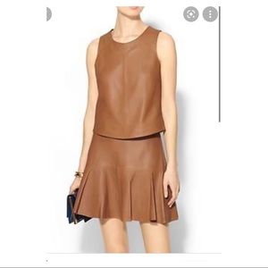 Karina Grimaldi 100% lambskin Paloma skirt Revolve